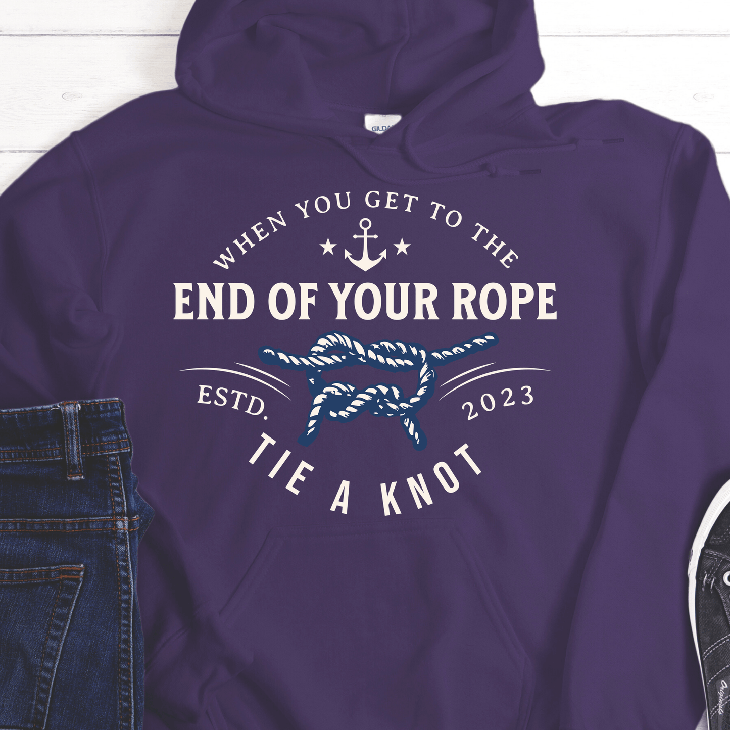 Custom Recovery Hoodie | Inspiring Sobriety |  Tie a Knot