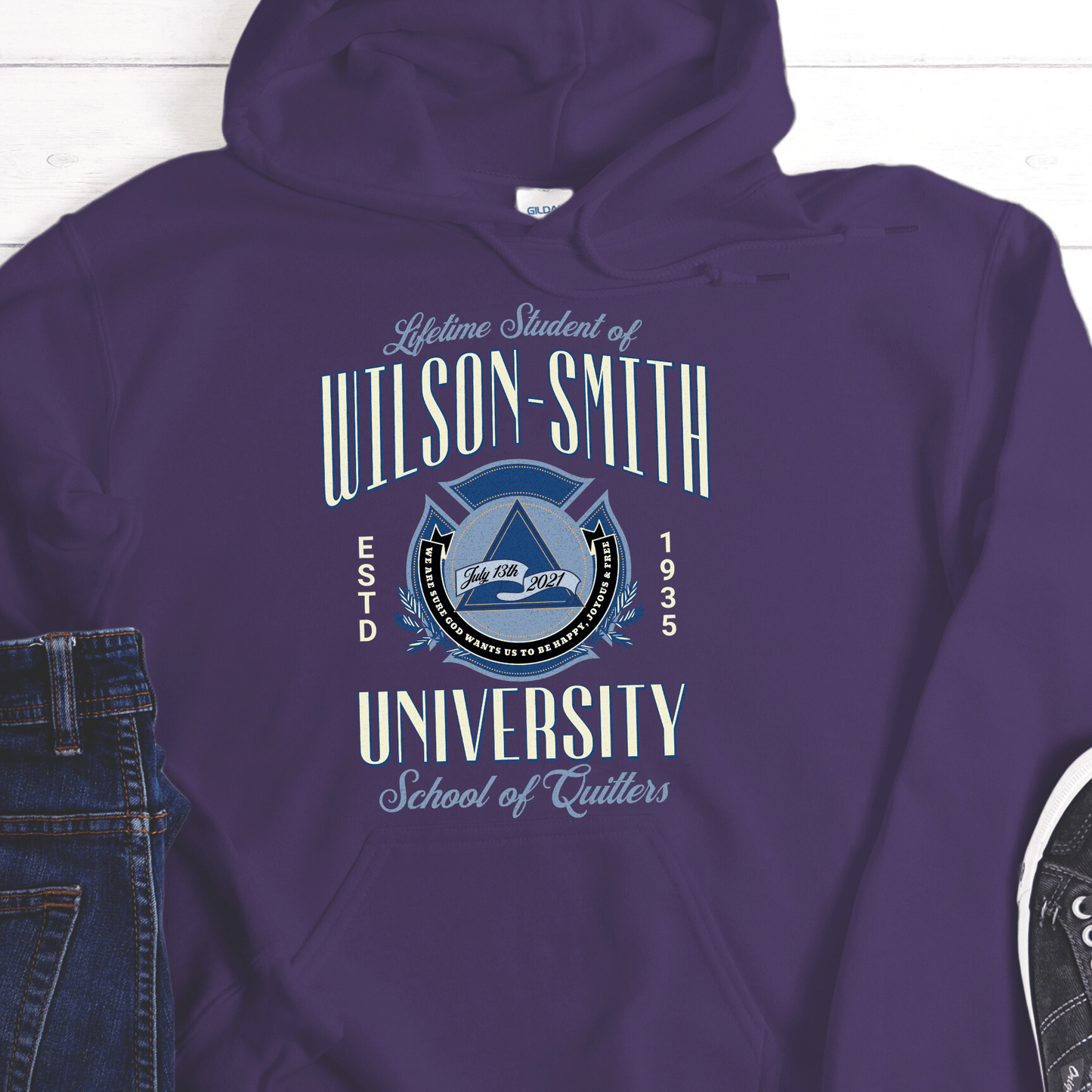 Custom Recovery Hoodie | Inspiring Sobriety |  Wilson-Smith University