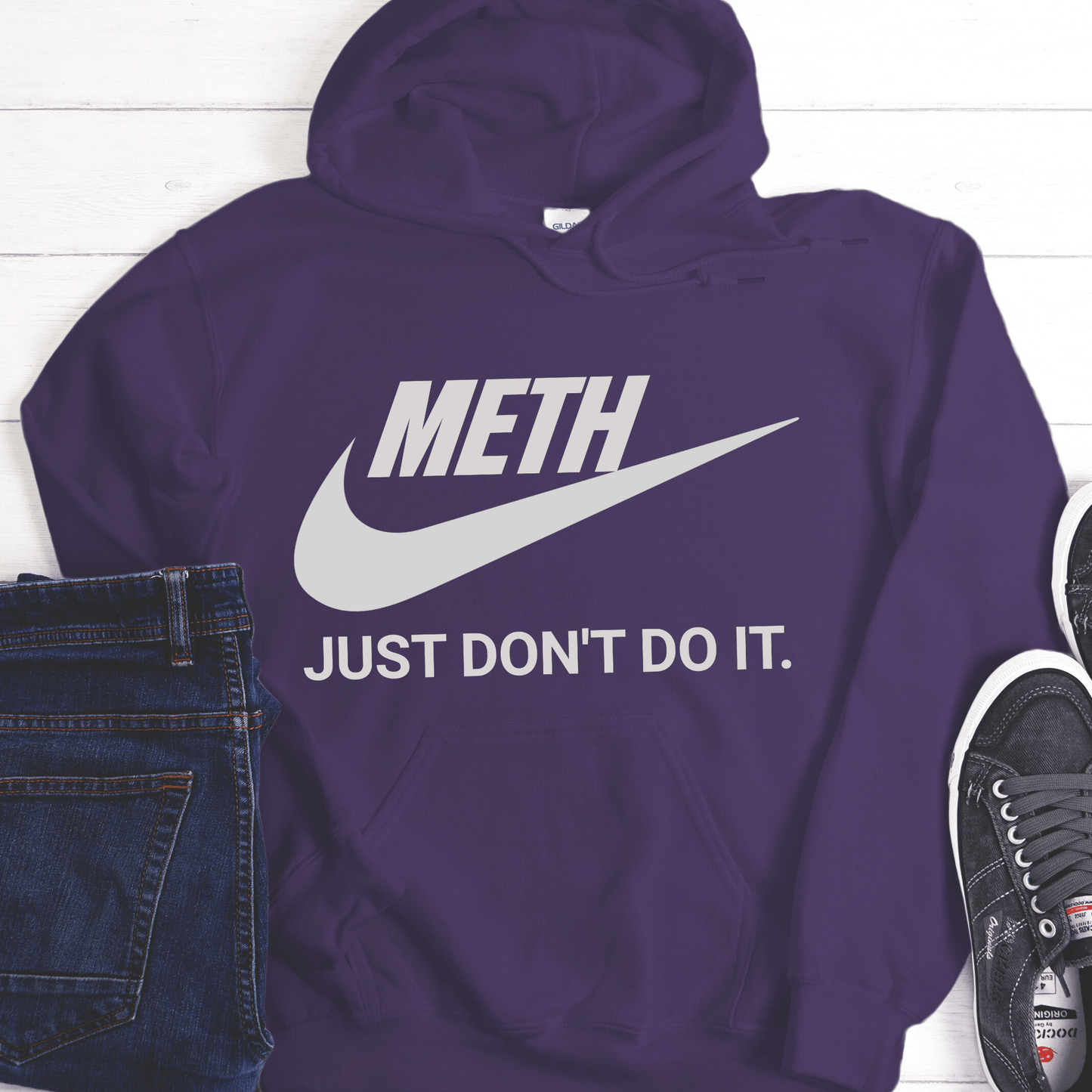 Custom Recovery Hoodie | Inspiring Sobriety | (Your DOC) Just Don't Do It