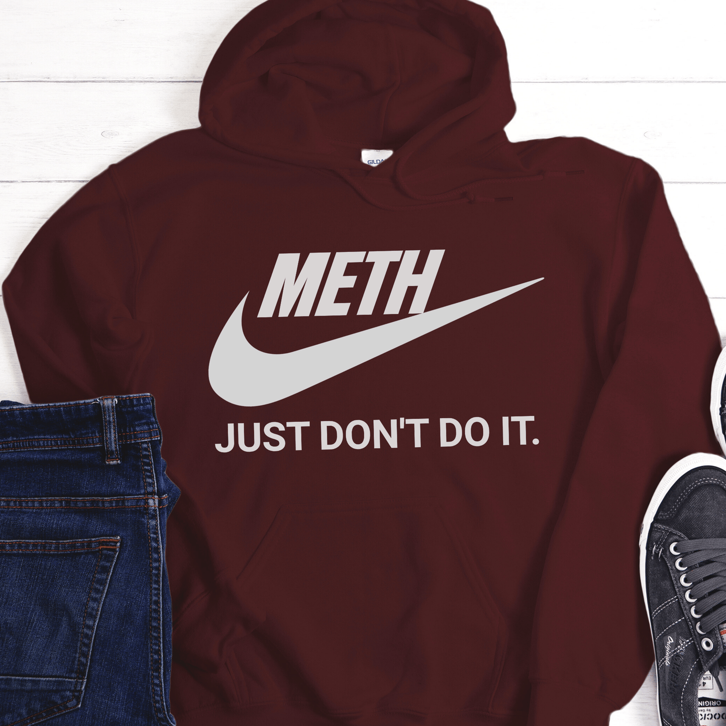 Custom Recovery Hoodie | Inspiring Sobriety | (Your DOC) Just Don't Do It