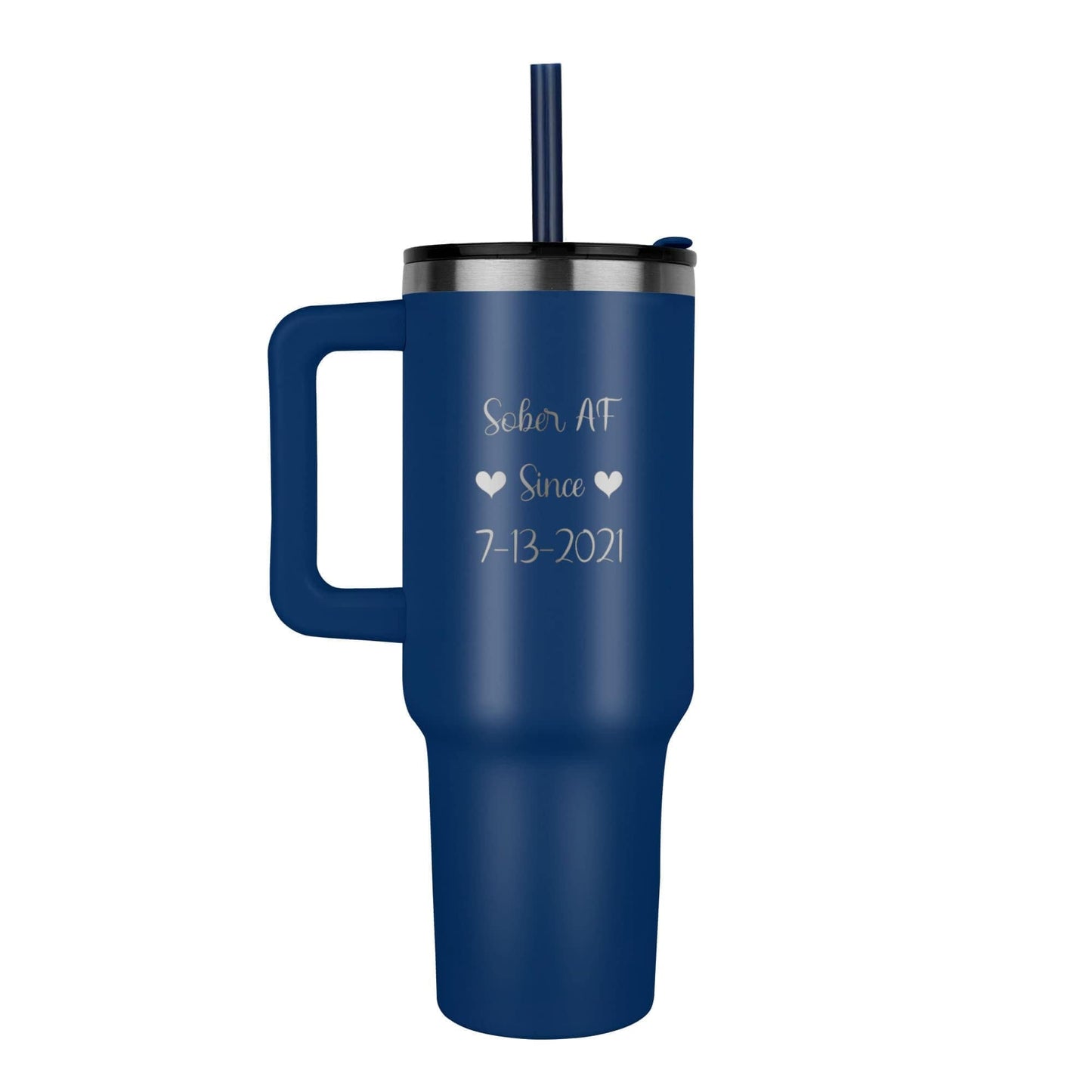 Custom Recovery SS Tumbler | Inspiring Sobriety | Sober AF Since