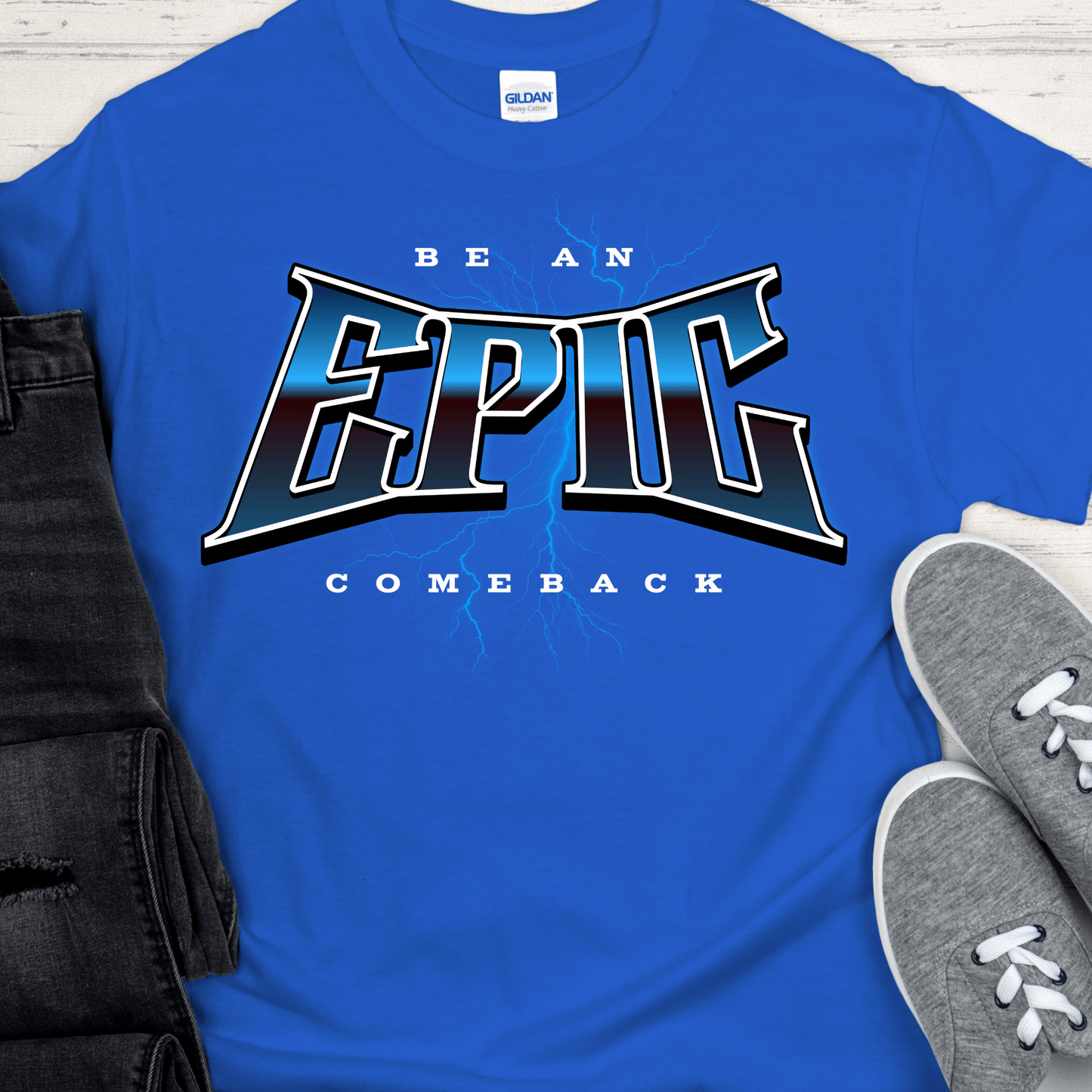 Custom Recovery T-Shirt | Inspiring Sobriety |  Be An Epic Comeback