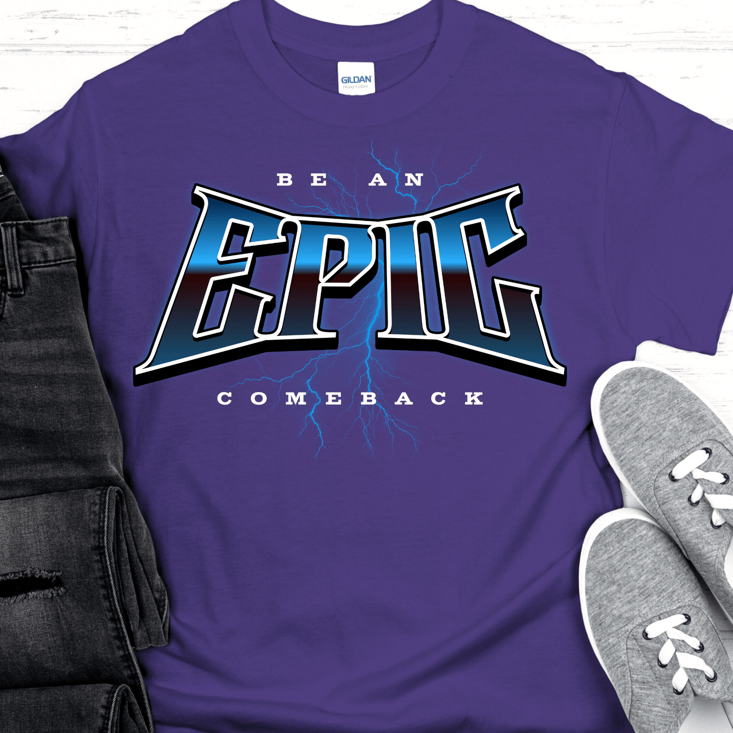 Custom Recovery T-Shirt | Inspiring Sobriety |  Be An Epic Comeback