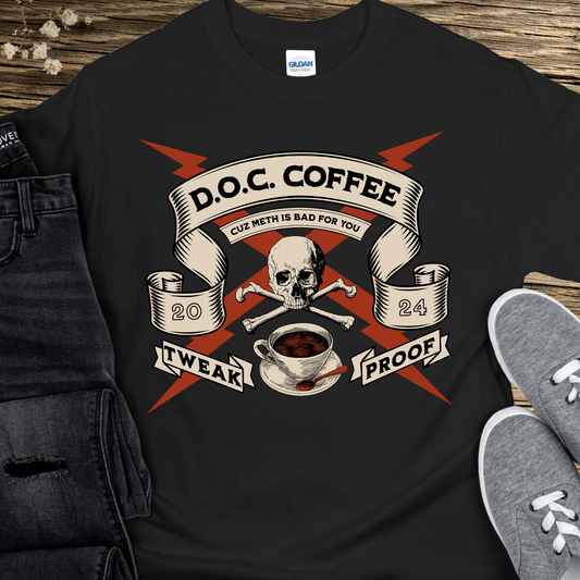 Custom Recovery T-Shirt | Inspiring Sobriety |  DOC Coffee