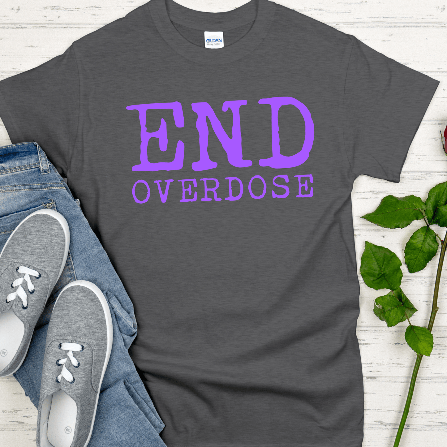 Custom Recovery T-Shirt | Inspiring Sobriety |  End Overdose