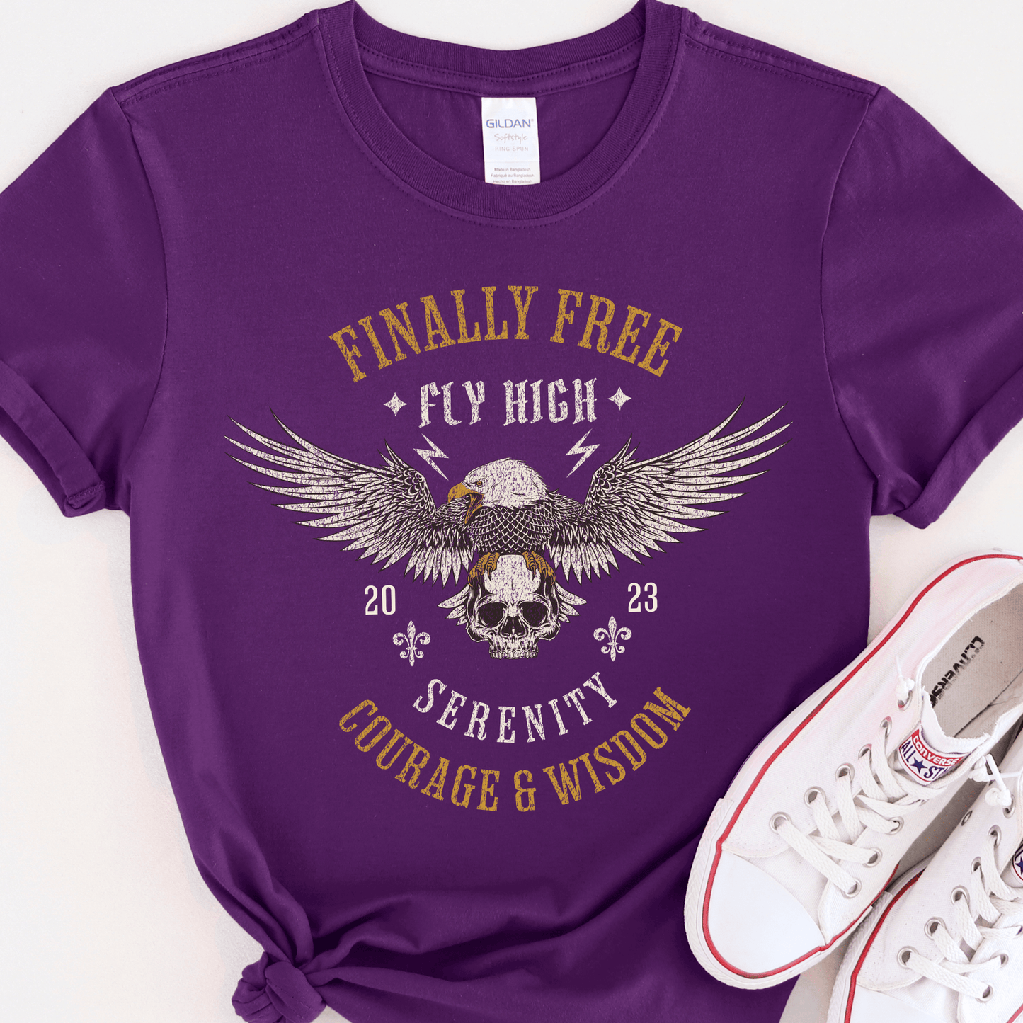 Custom Recovery T-Shirt | Inspiring Sobriety |  Finally Free
