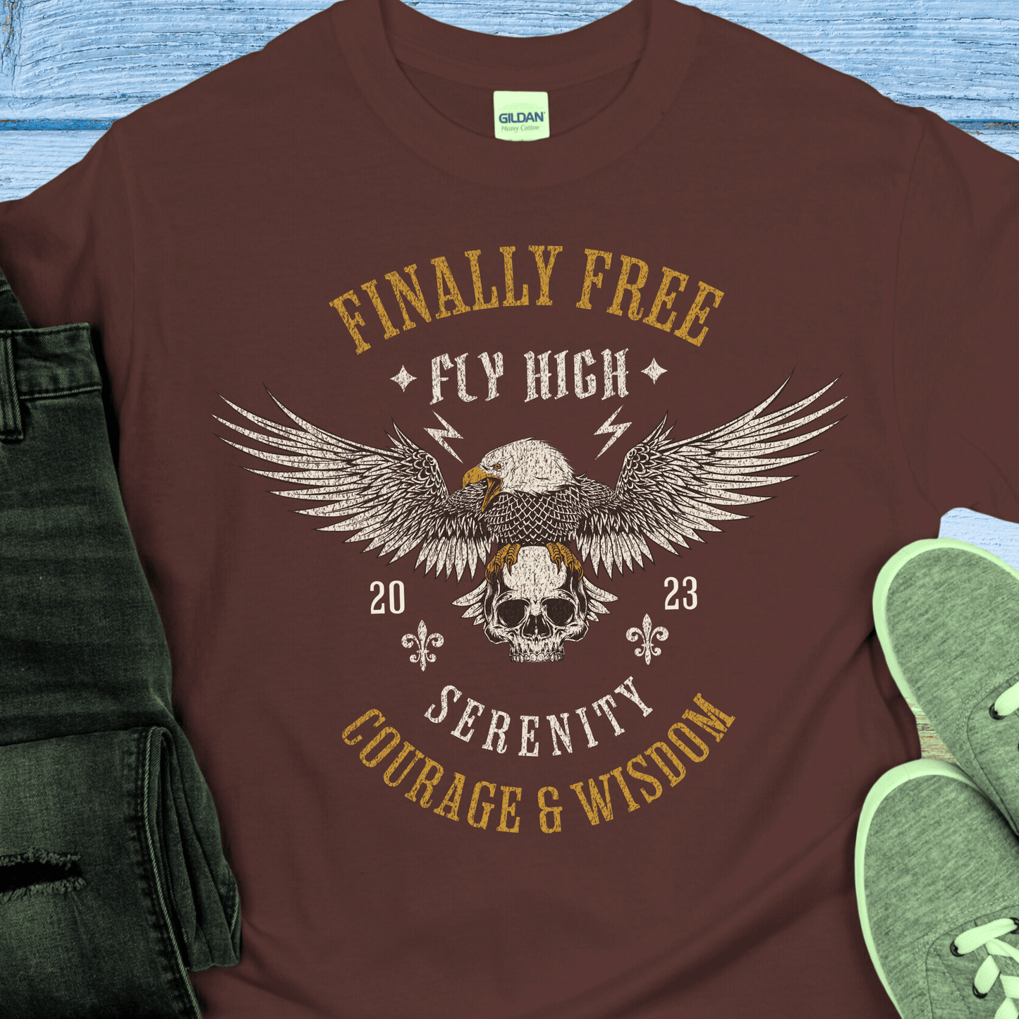 Custom Recovery T-Shirt | Inspiring Sobriety |  Finally Free