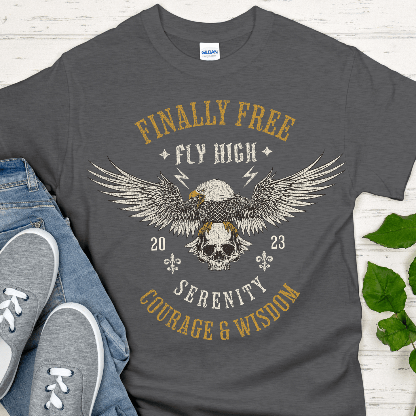 Custom Recovery T-Shirt | Inspiring Sobriety |  Finally Free