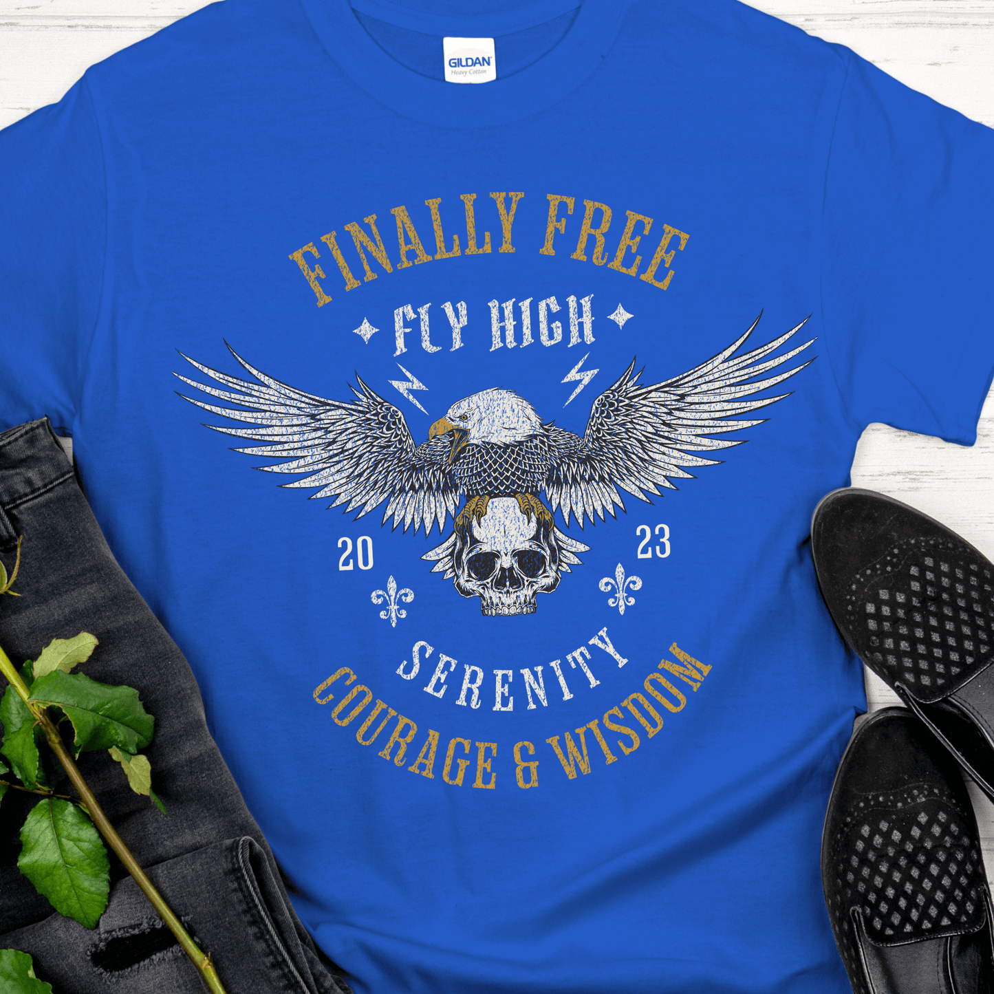 Custom Recovery T-Shirt | Inspiring Sobriety |  Finally Free