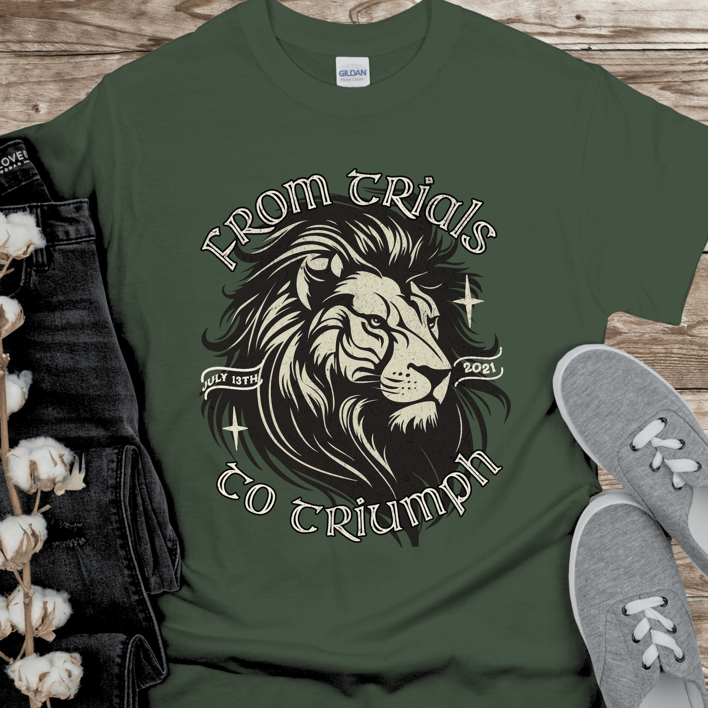 Custom Recovery T-Shirt | Inspiring Sobriety |   From Trials To Triumph