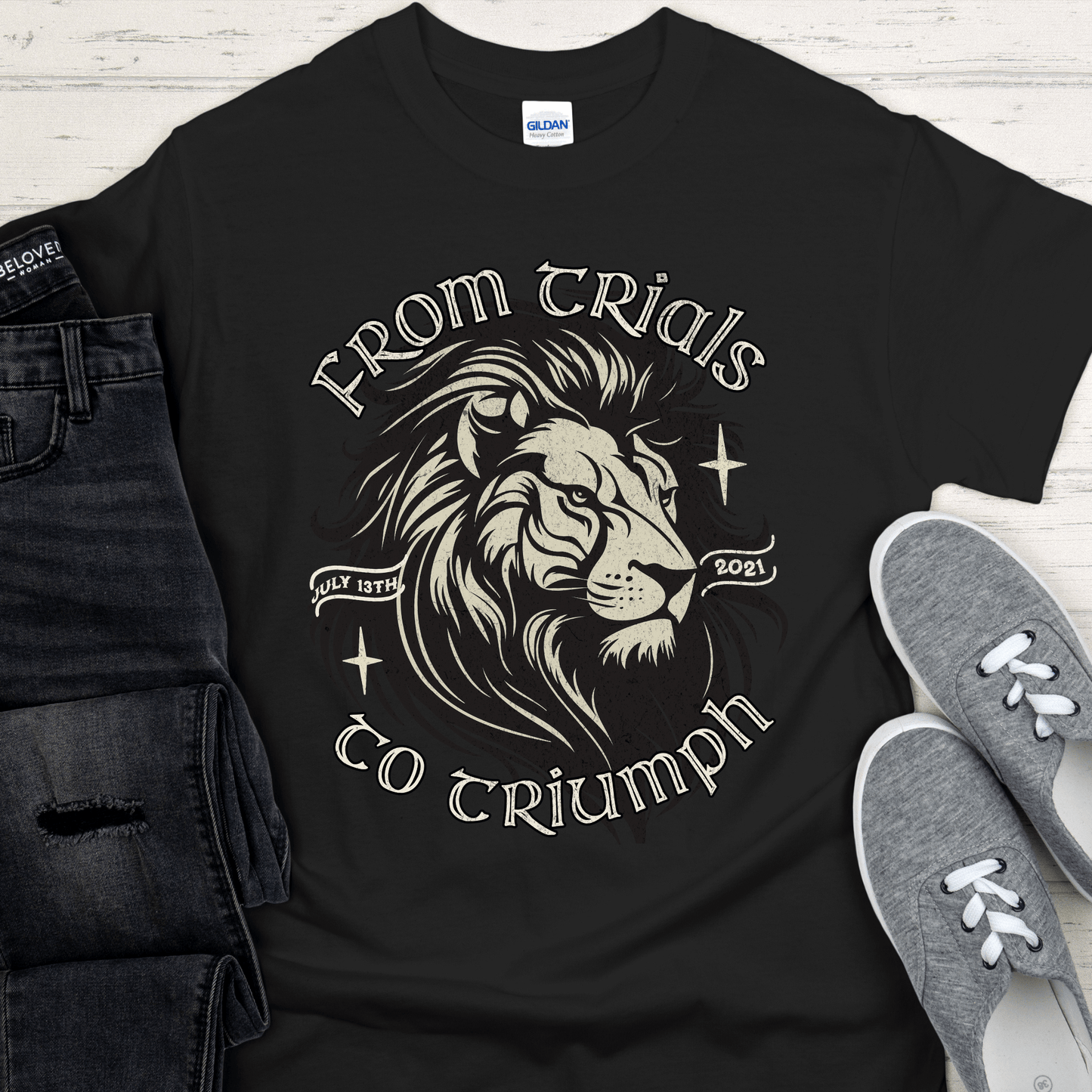 Custom Recovery T-Shirt | Inspiring Sobriety |   From Trials To Triumph