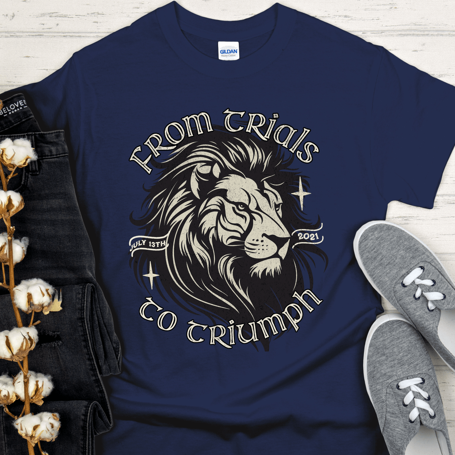 Custom Recovery T-Shirt | Inspiring Sobriety |   From Trials To Triumph