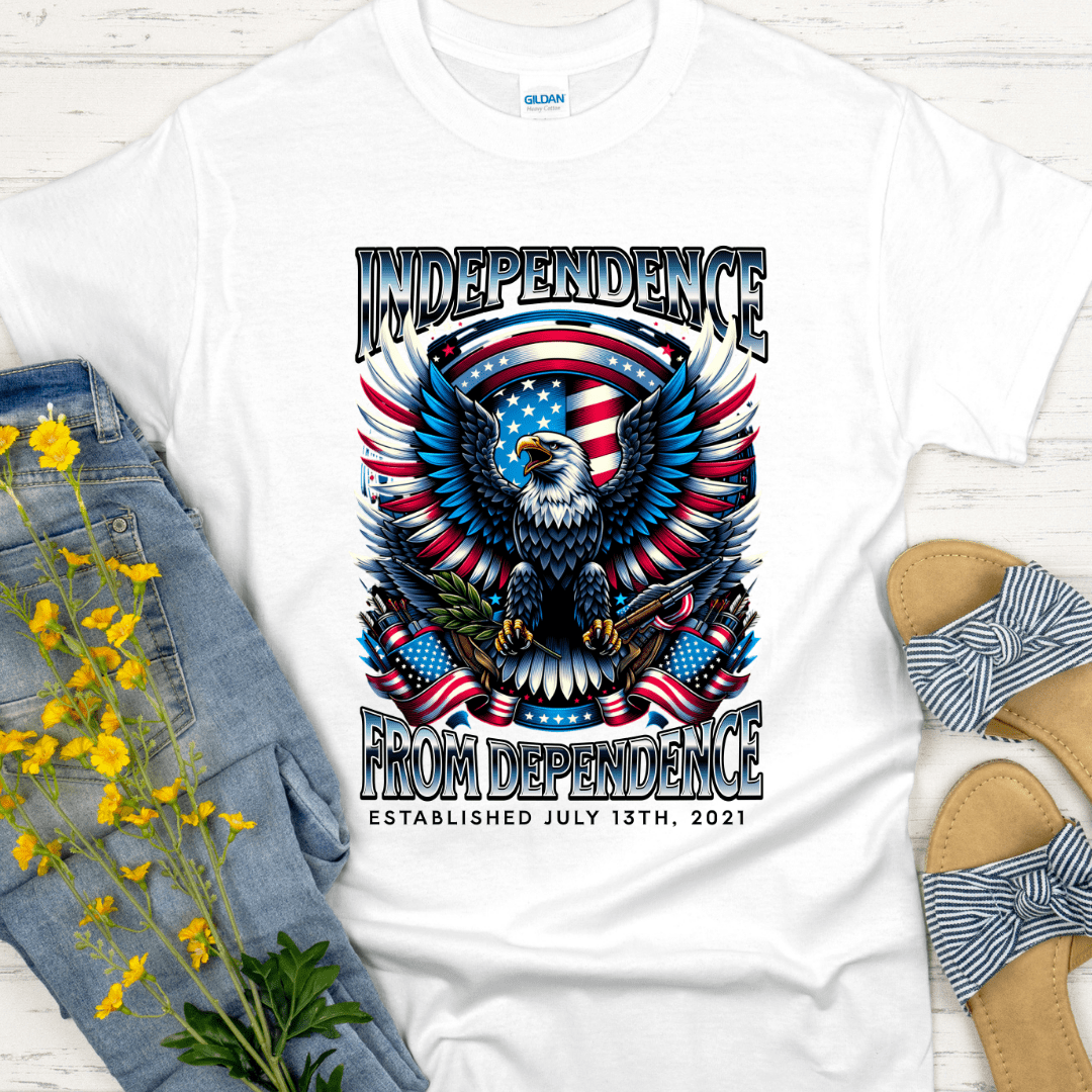 Custom Recovery T-Shirt | Inspiring Sobriety |  Independence From Dependence