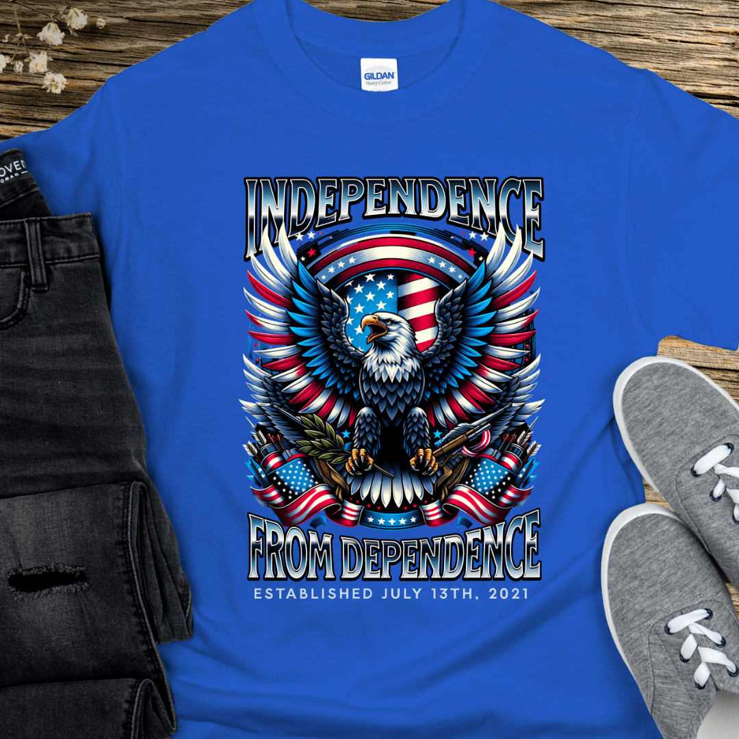 Custom Recovery T-Shirt | Inspiring Sobriety |  Independence From Dependence