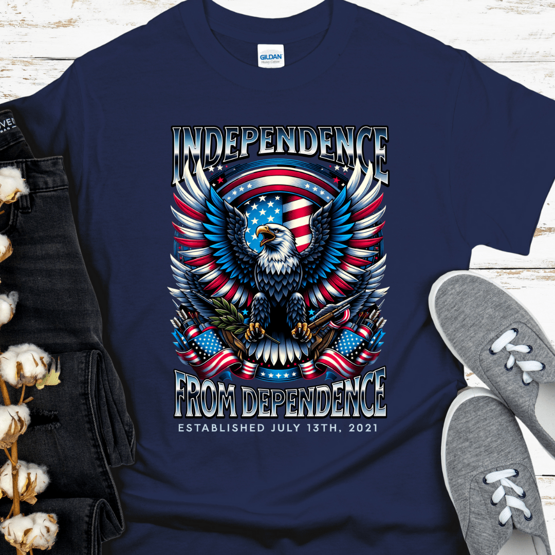 Custom Recovery T-Shirt | Inspiring Sobriety |  Independence From Dependence