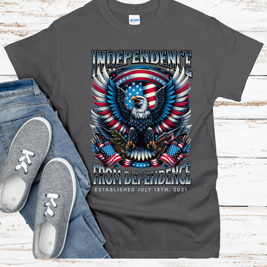 Custom Recovery T-Shirt | Inspiring Sobriety |  Independence From Dependence