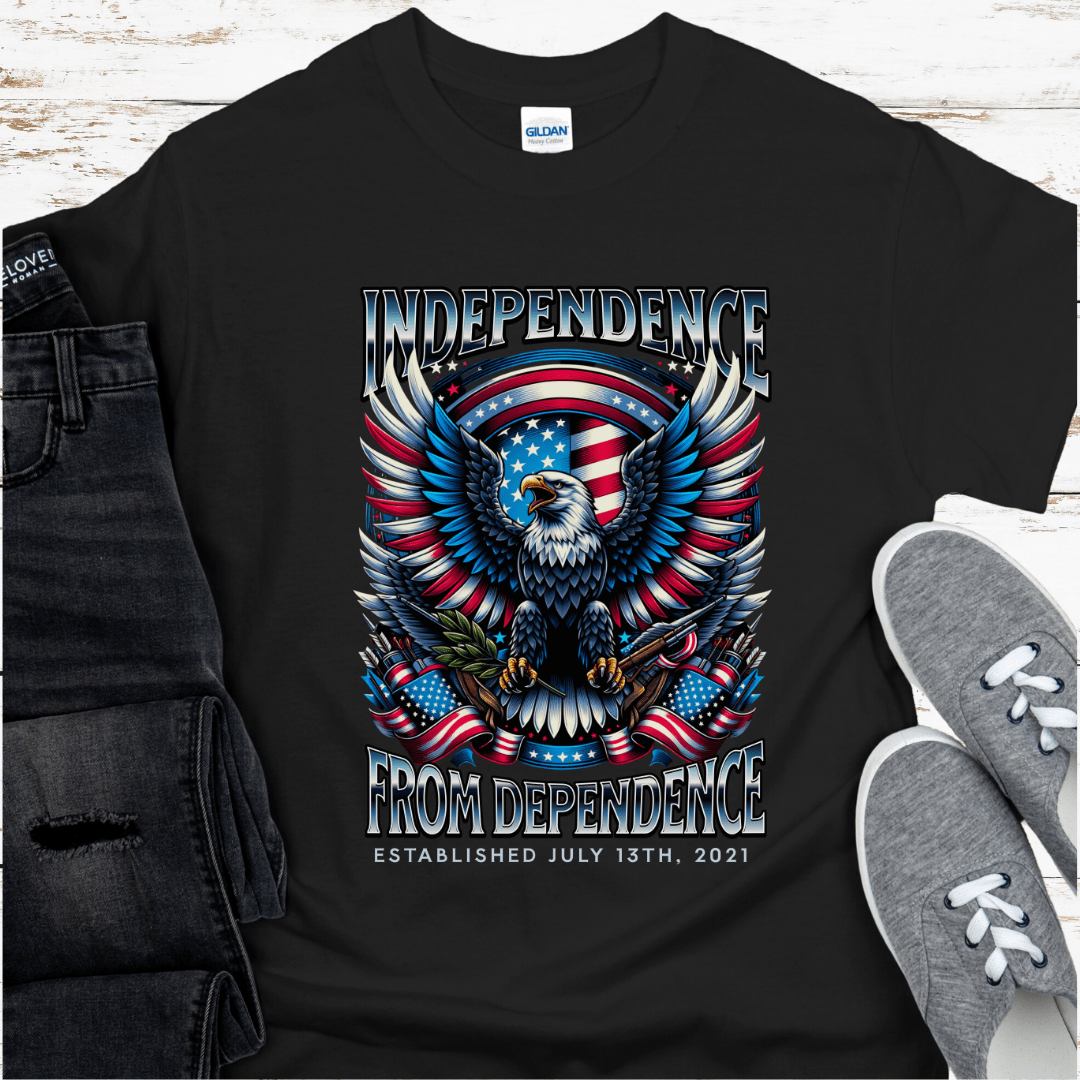 Custom Recovery T-Shirt | Inspiring Sobriety |  Independence From Dependence