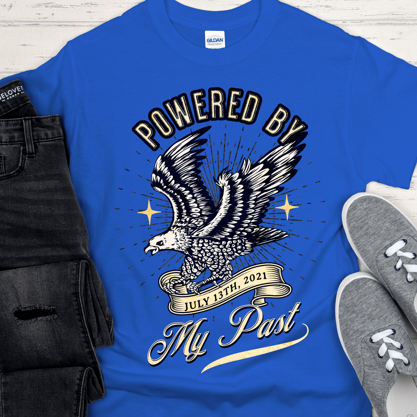 Custom Recovery T-Shirt | Inspiring Sobriety |  Powered By My Past