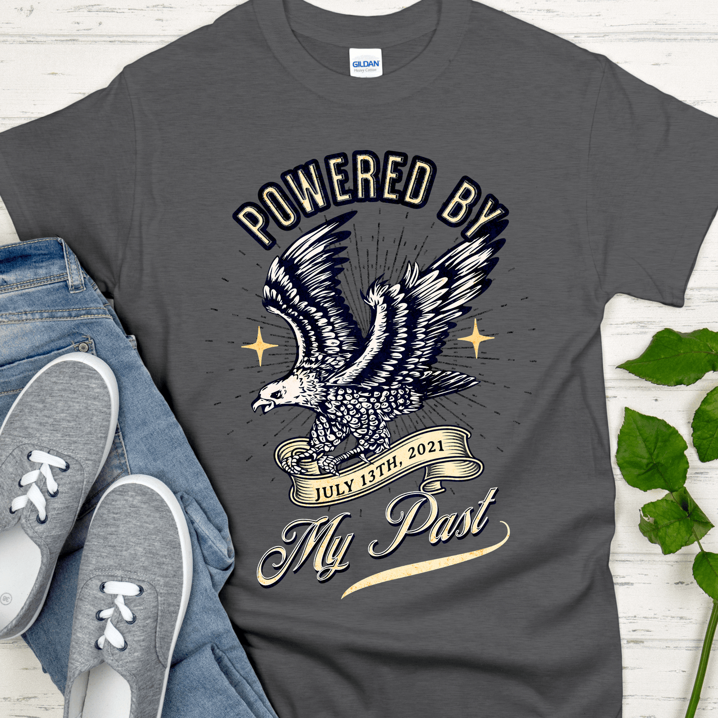 Custom Recovery T-Shirt | Inspiring Sobriety |  Powered By My Past