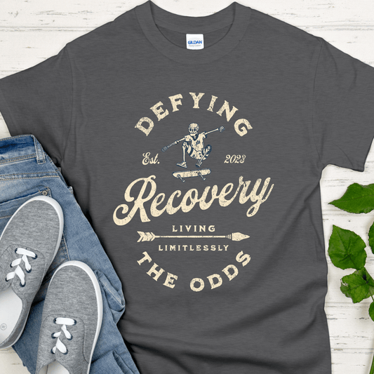 Custom Recovery T-Shirt | Inspiring Sobriety |   Recovery - Defying The Odds