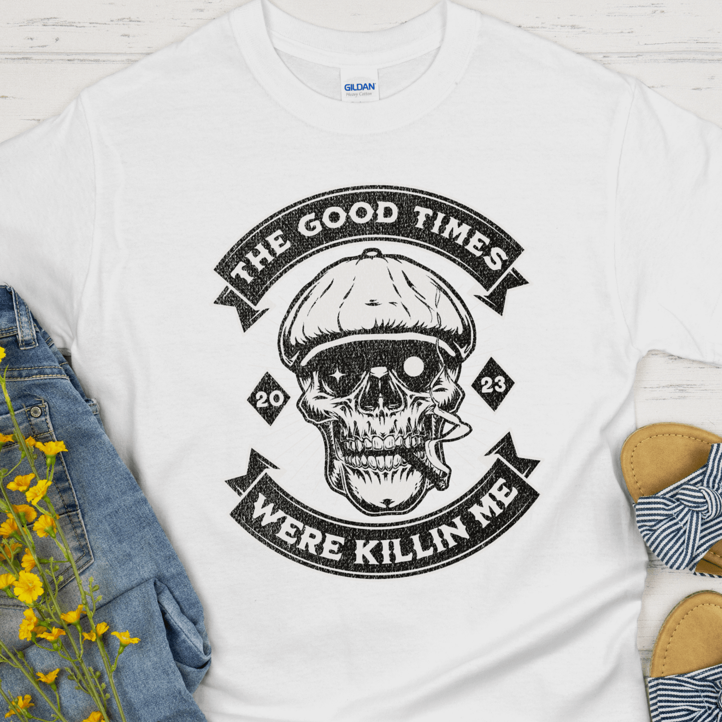 Custom Recovery T-Shirt | Inspiring Sobriety | The Good Times Were Killin Me