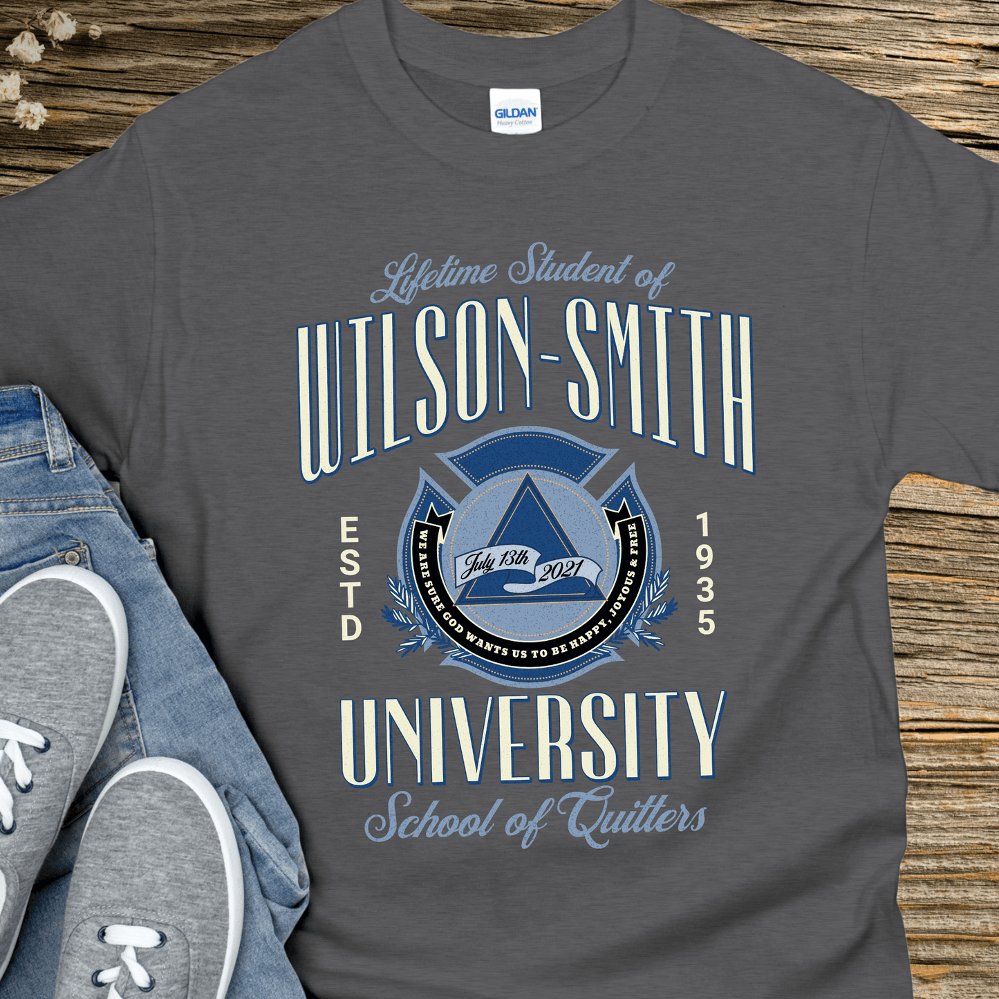 Custom Recovery T-Shirt | Inspiring Sobriety |  Wilson-Smith University