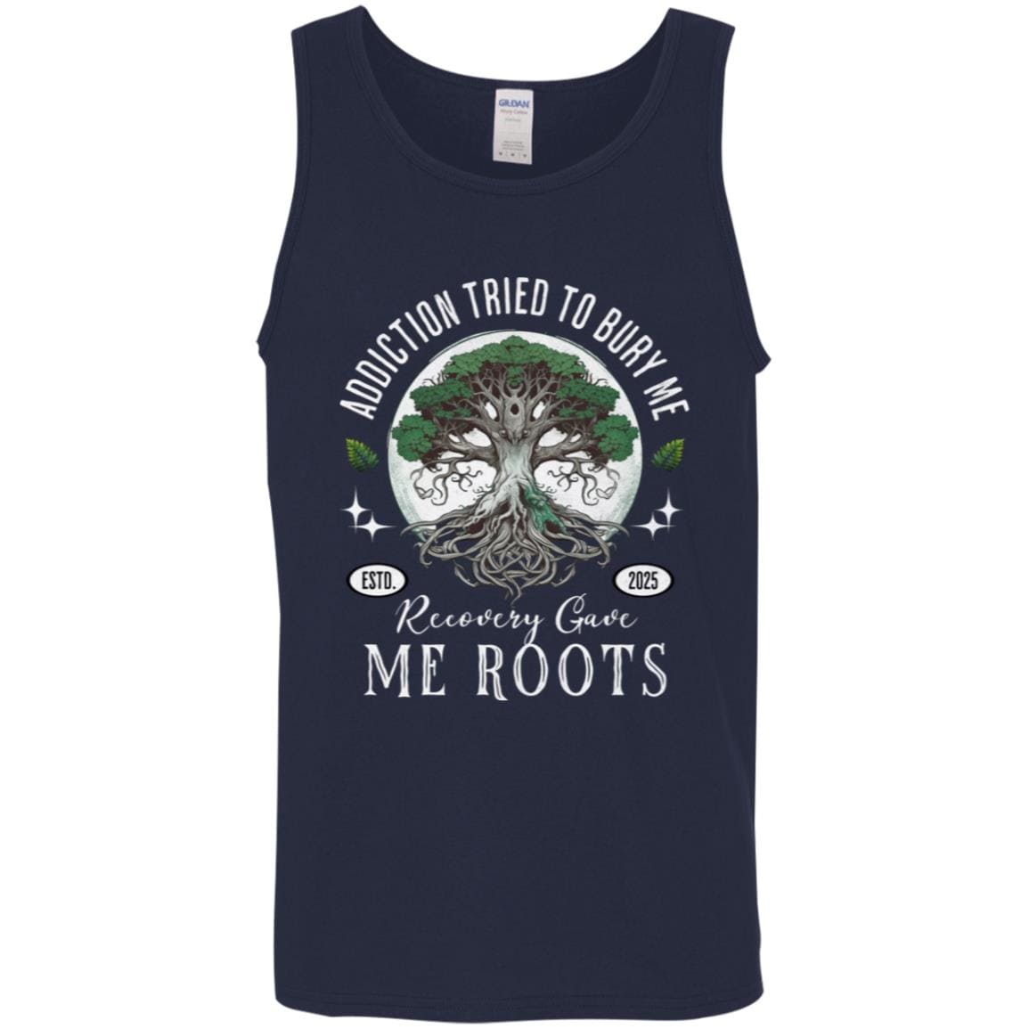 Custom Recovery Unisex Tank | Inspiring Sobriety |  Recovery Gave Me Roots
