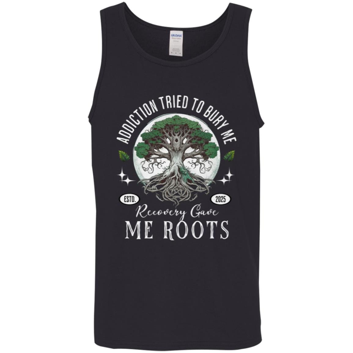 Custom Recovery Unisex Tank | Inspiring Sobriety |  Recovery Gave Me Roots