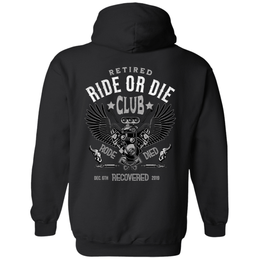 Custom Recovery Zip Hoodie  | Inspiring Sobriety |  Retired Ride or Die Club