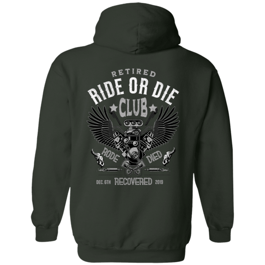 Custom Recovery Zip Hoodie  | Inspiring Sobriety |  Retired Ride or Die Club