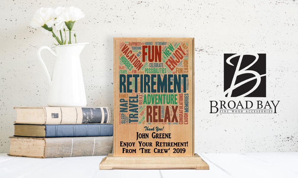 Custom Retirement Gift Plaque Personalized for Men or Women