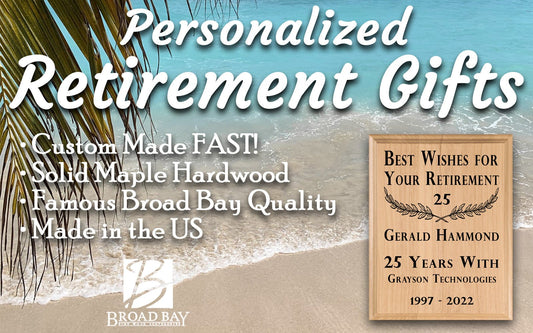 Personalized Retirement Plaque – Custom Year Service Award Gift