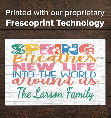 Custom Spring Decor Wall Art Personalized Farmhouse Seasonal Sign