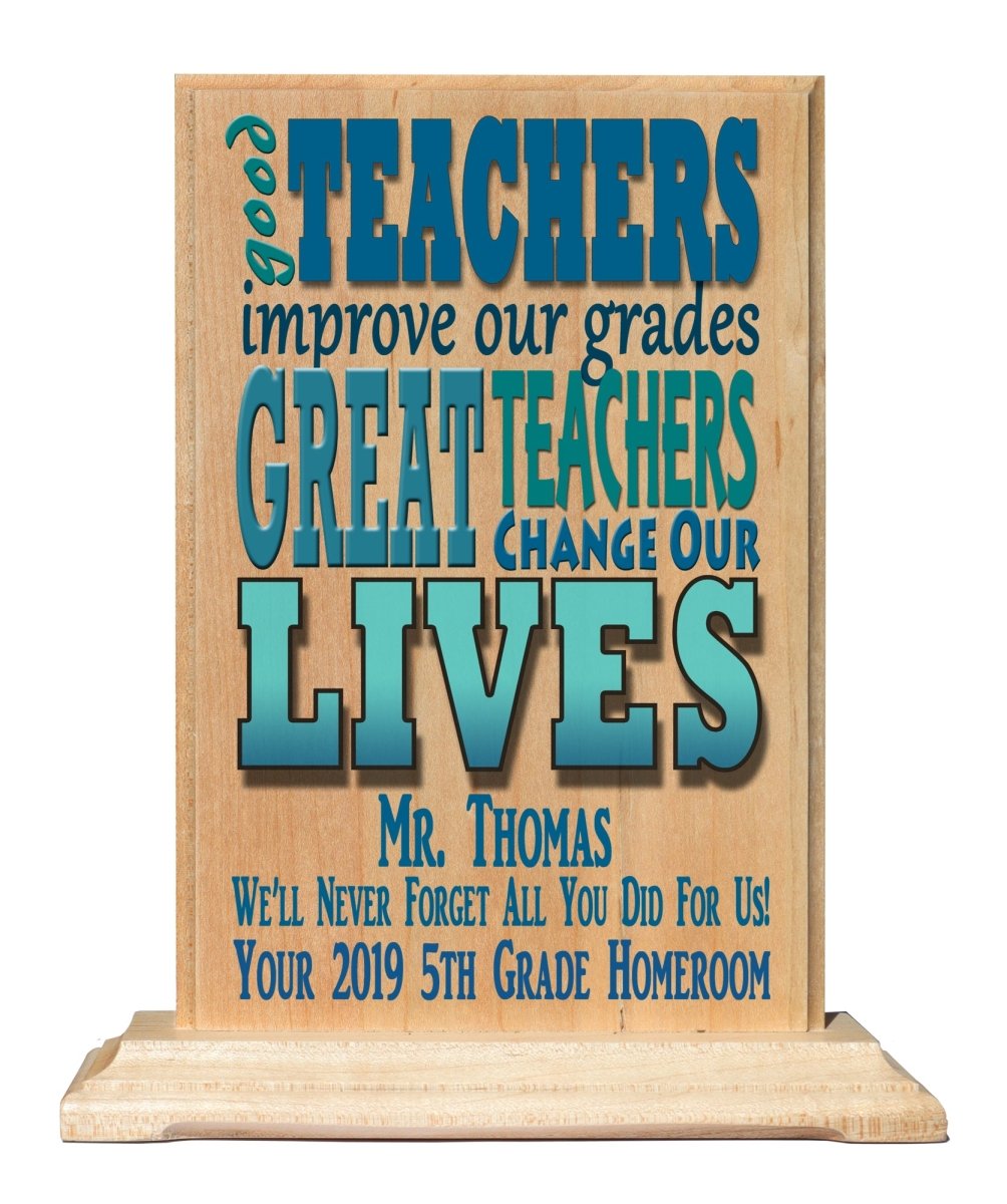 Custom Teacher Gift Personalized Plaque