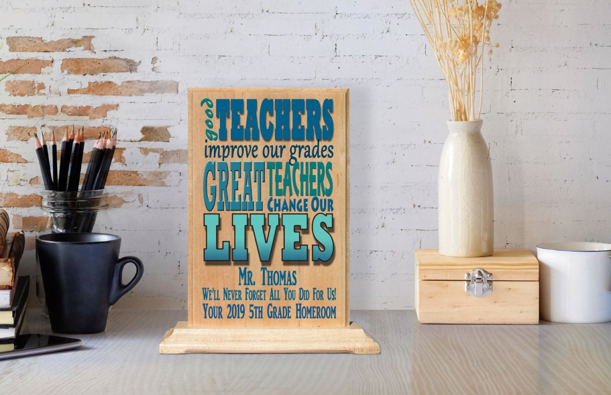 Custom Teacher Gift Personalized Plaque