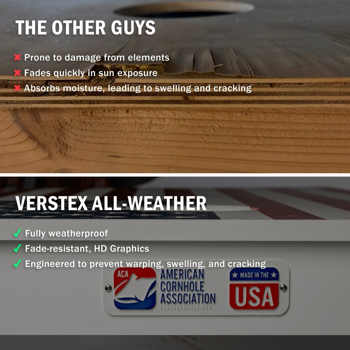 Retro Angled Stripes Versatex All-Weather Cornhole Boards