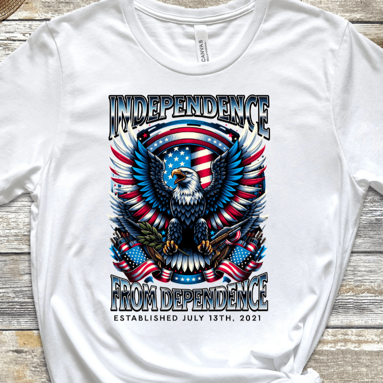 Custom Vintage Recovery T-Shirt | Inspiring Sobriety |  Independence From Dependence