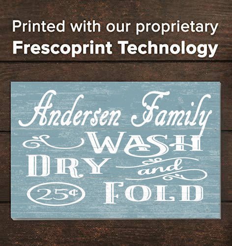 CUSTOM Wash Dry Fold Laundry Room Sign Personalized Decoration