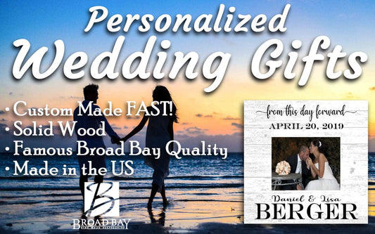 CUSTOM Wedding Gift Uploaded Picture Frame - From This Day Forward - Customized Name, Date & Picture