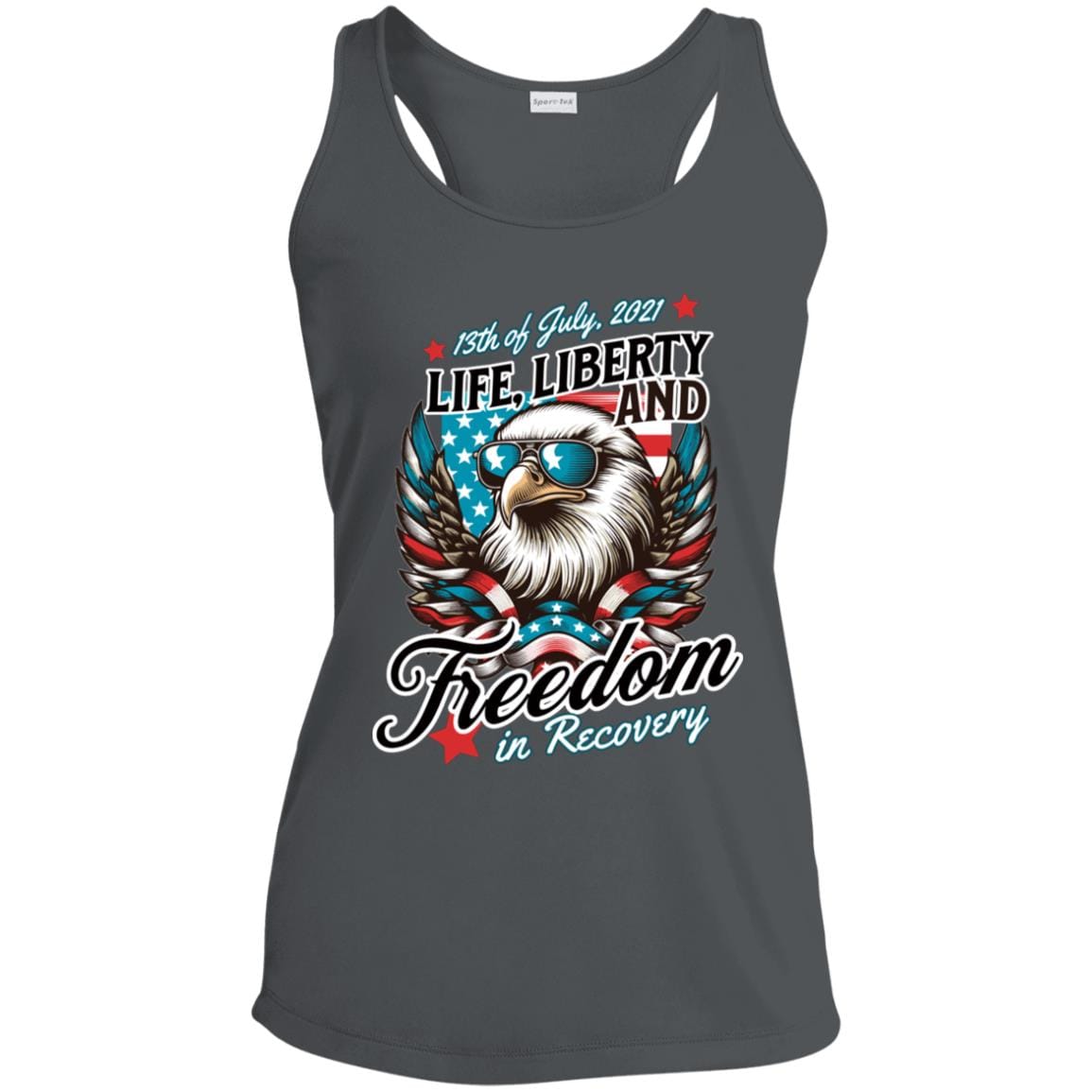 Custom Womens Recovery Tank | Inspiring Sobriety |  Life, Liberty & Freedom