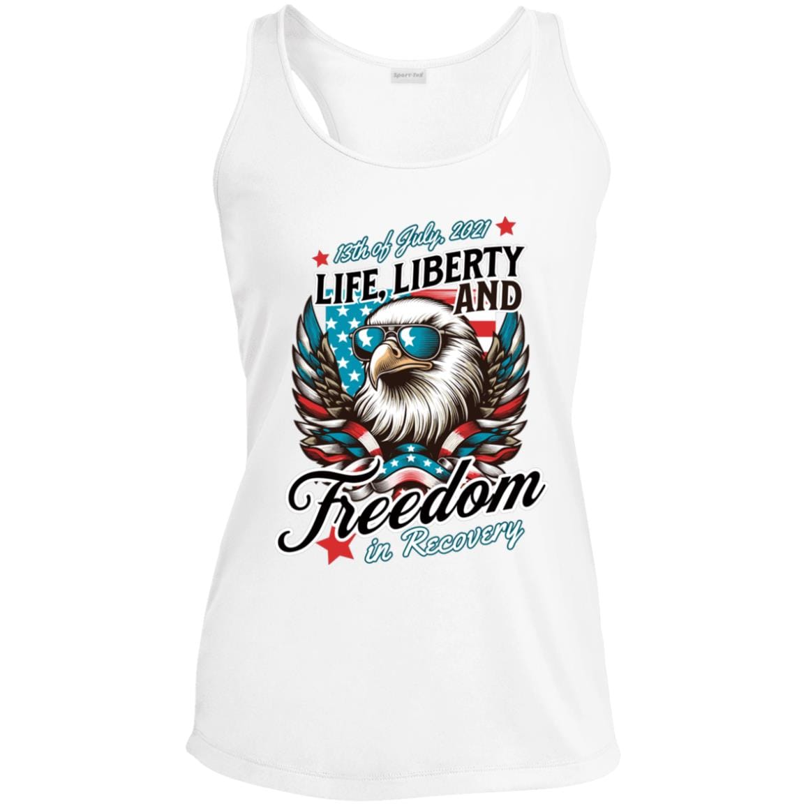 Custom Womens Recovery Tank | Inspiring Sobriety |  Life, Liberty & Freedom