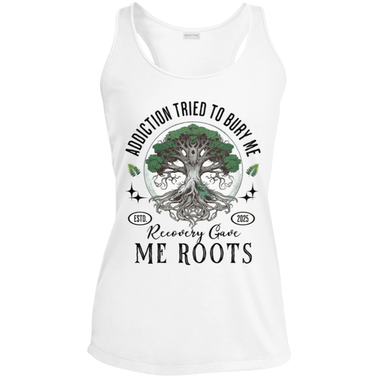 Custom Womens Recovery Tank | Inspiring Sobriety |  Recovery Gave Me Roots