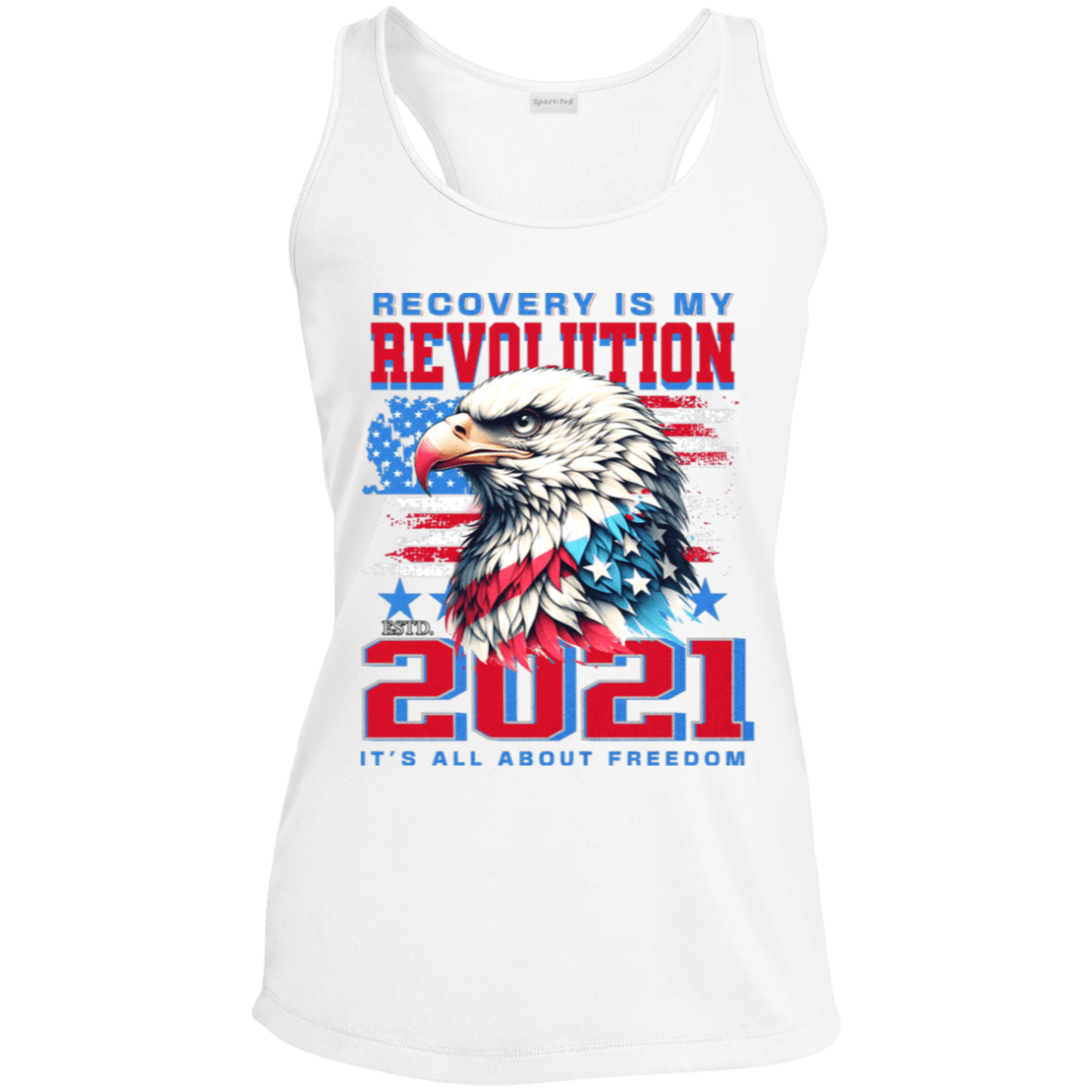 Custom Womens Recovery Tank | Inspiring Sobriety |  Recovery Is My Revolution