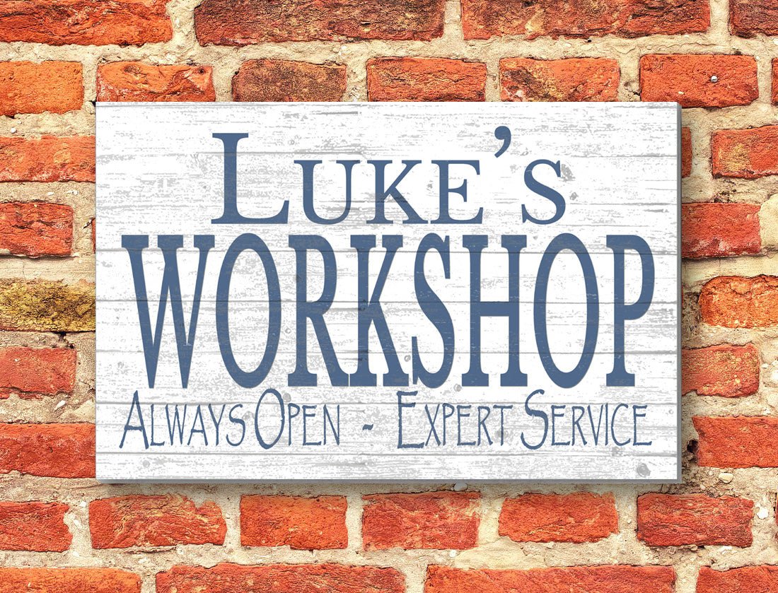 Custom Workshop Sign Personalized Man Cave Gift