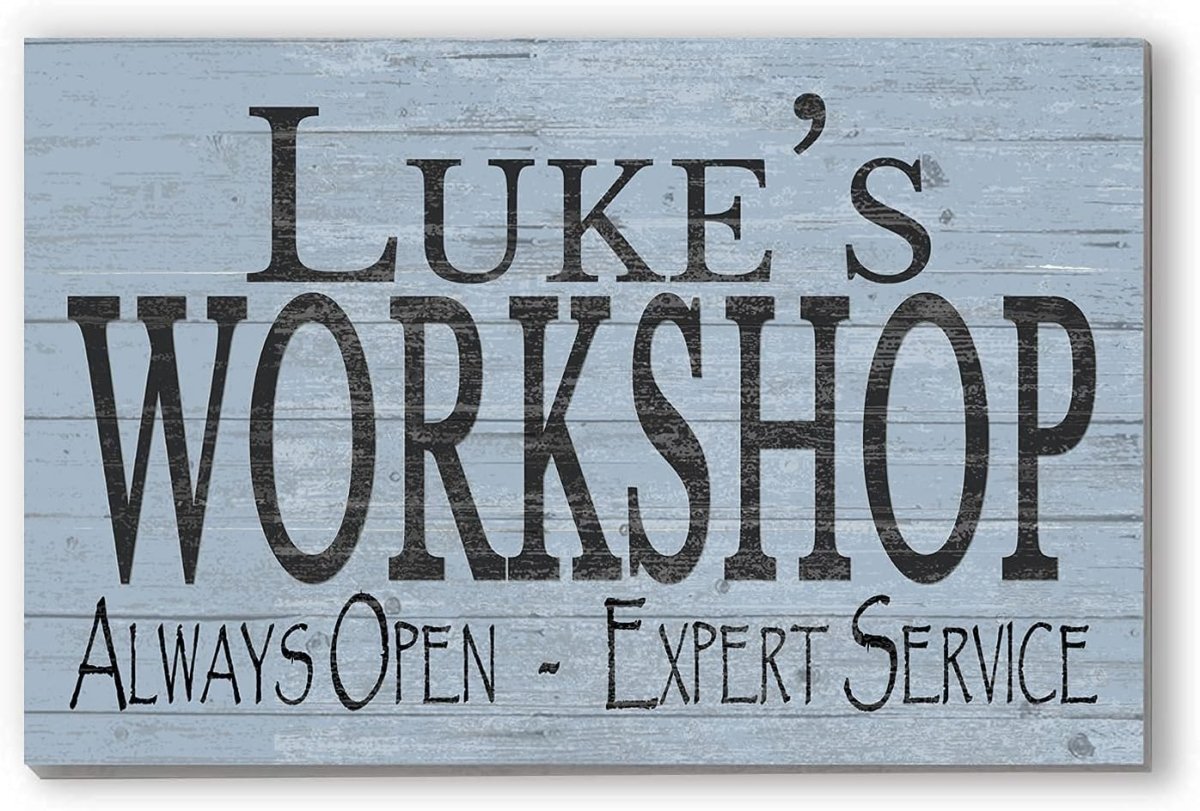 Custom Workshop Sign Personalized Man Cave Gift