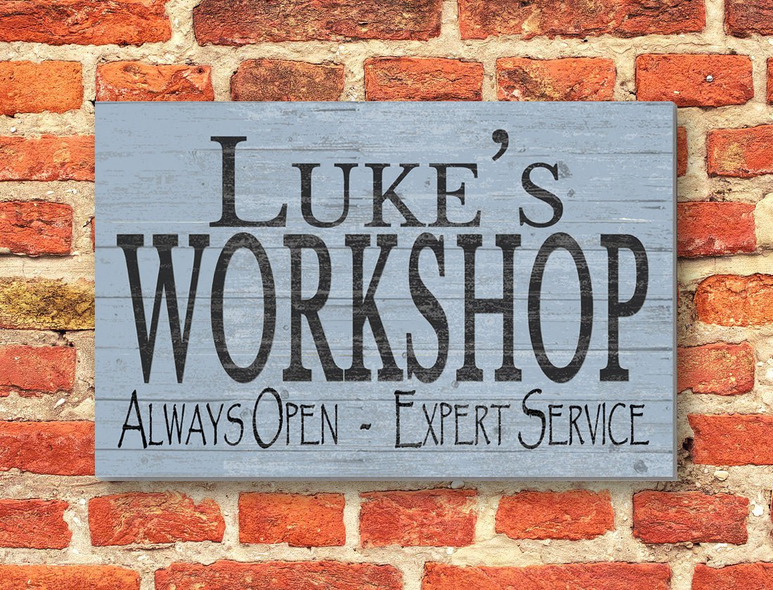 Custom Workshop Sign Personalized Man Cave Gift