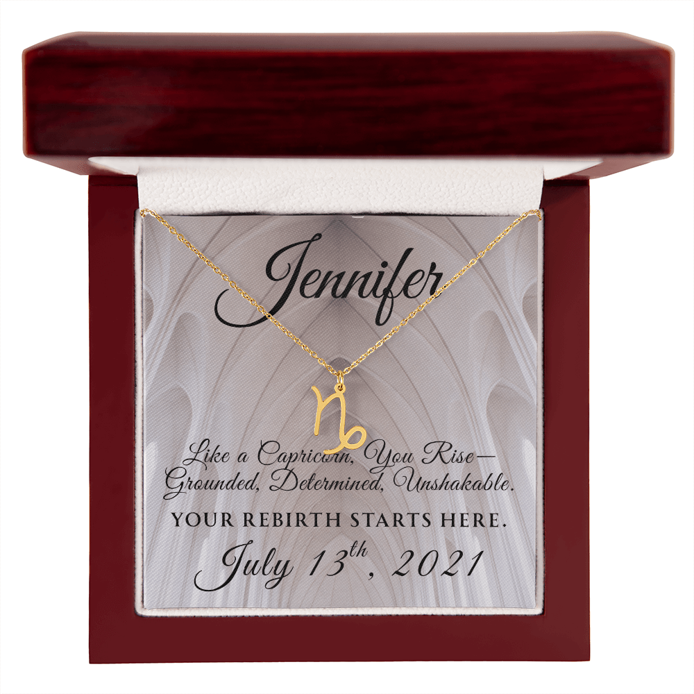 Custom Zodiac Recovery Necklace | Inspiring Sobriety