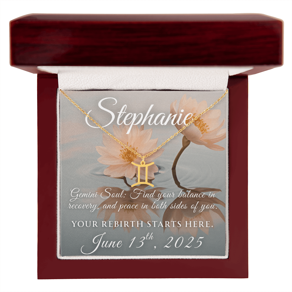 Custom Zodiac Recovery Necklace | Inspiring Sobriety