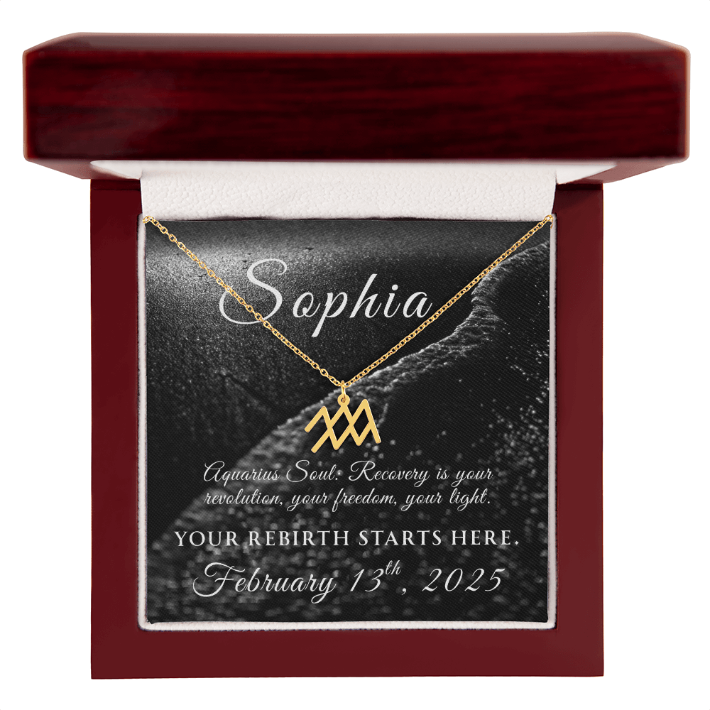 Custom Zodiac Recovery Necklace | Inspiring Sobriety