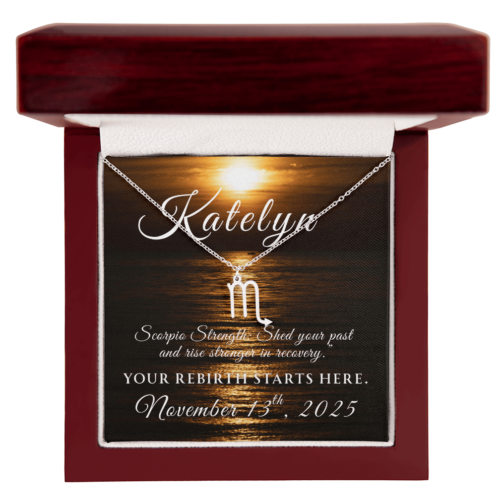 Custom Zodiac Recovery Necklace | Inspiring Sobriety